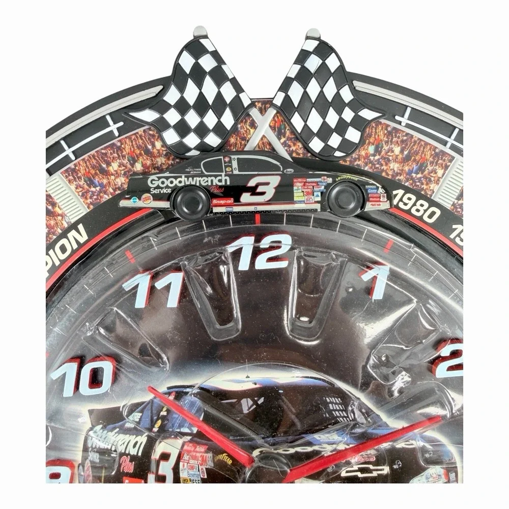 2000 NASCAR Dale Earnhardt Sr Wall Clock with racing sounds  NEW   (AP4)